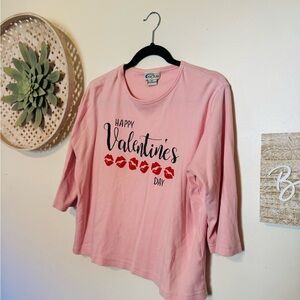 Pink Valentine's Day Graphic Top